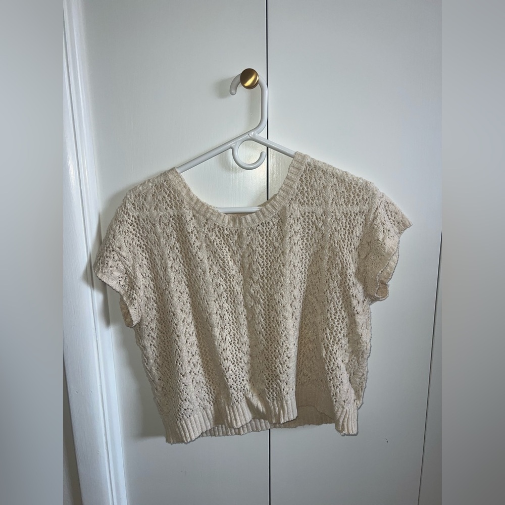 Smitten Cream Crew Neck Sweater